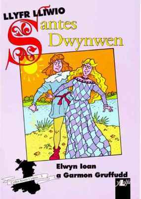 Llun o 'Llyfr Lliwio Santes Dwynwen'